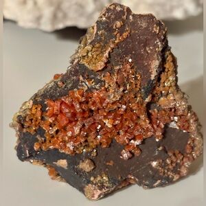 ✨ Raw Moroccan Vanadinite Crystal Cluster Sparkling Specimen ✨